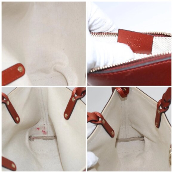 GUCCI GG Canvas Tote Bag Beige Brown Auth ep7226 - Picture 15 of 16